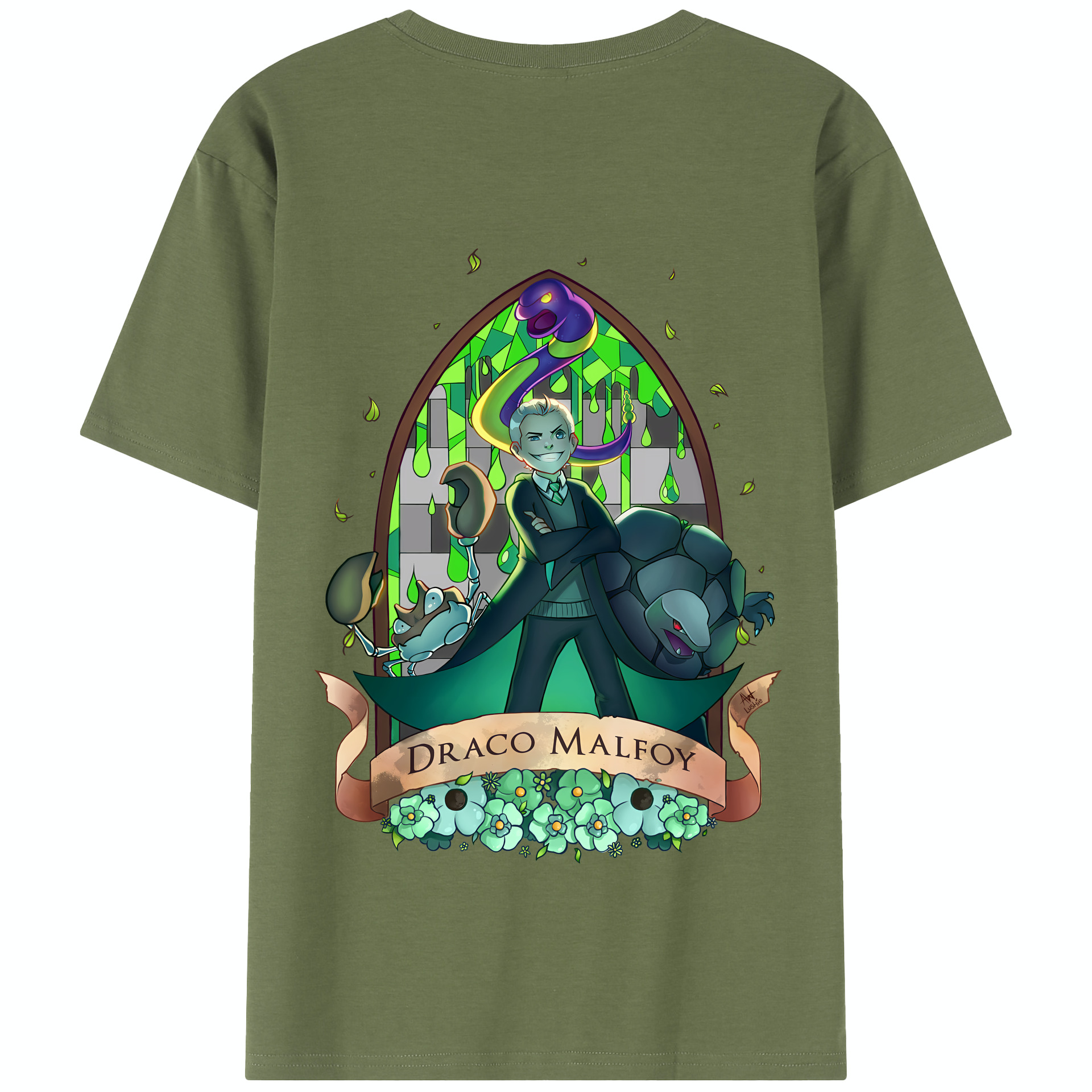 （画像用） Harry Potter ハリー・ポッターシリーズ 綿100％半袖Tシャツ（背面プリント）